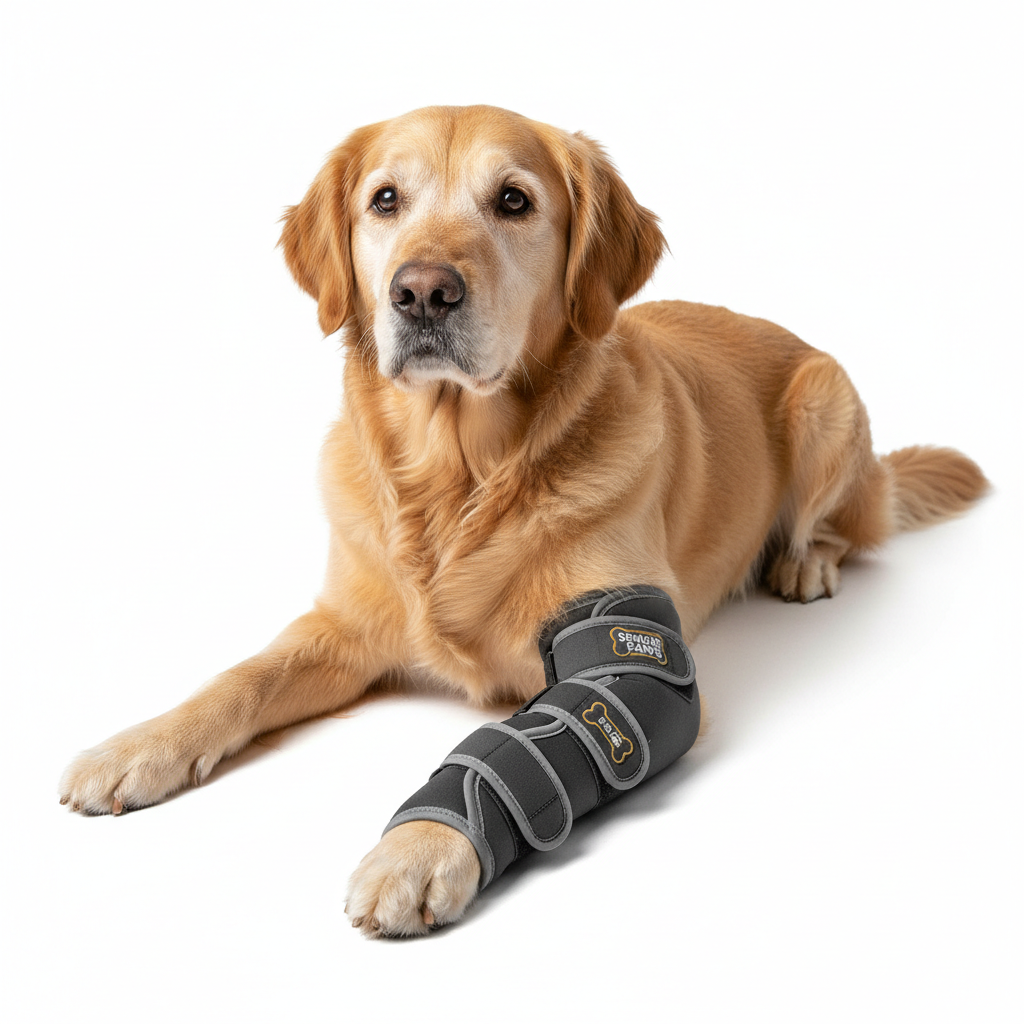 Dog joint warming wrap and compression sleeve